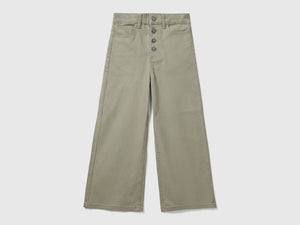Pantaloni wide fit a vita alta