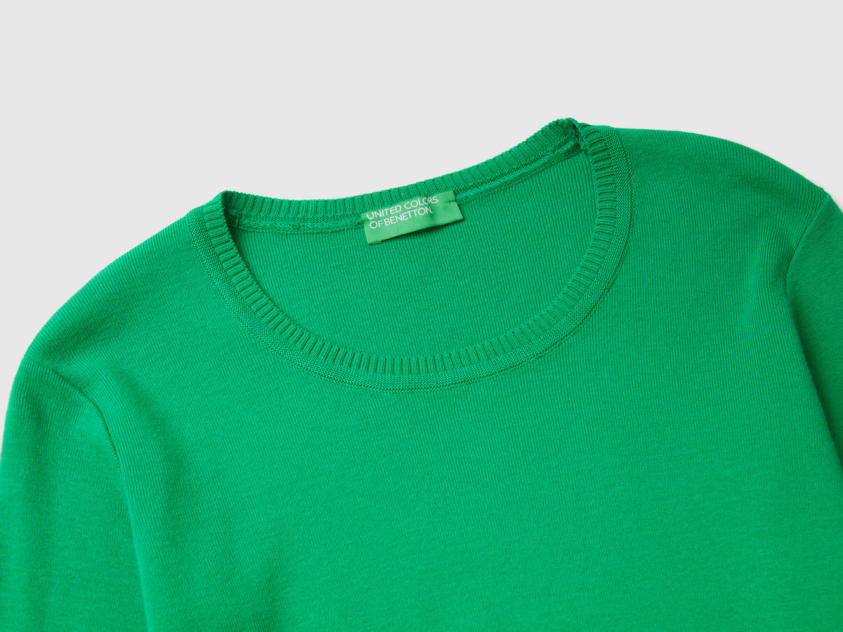 Maglia girocollo in puro cotone