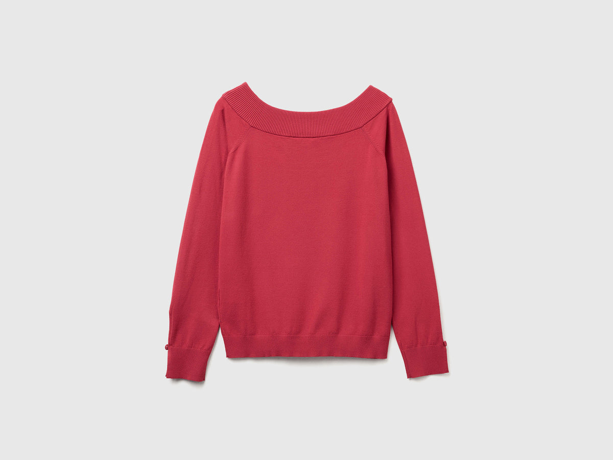 Maglia con scollo bardot