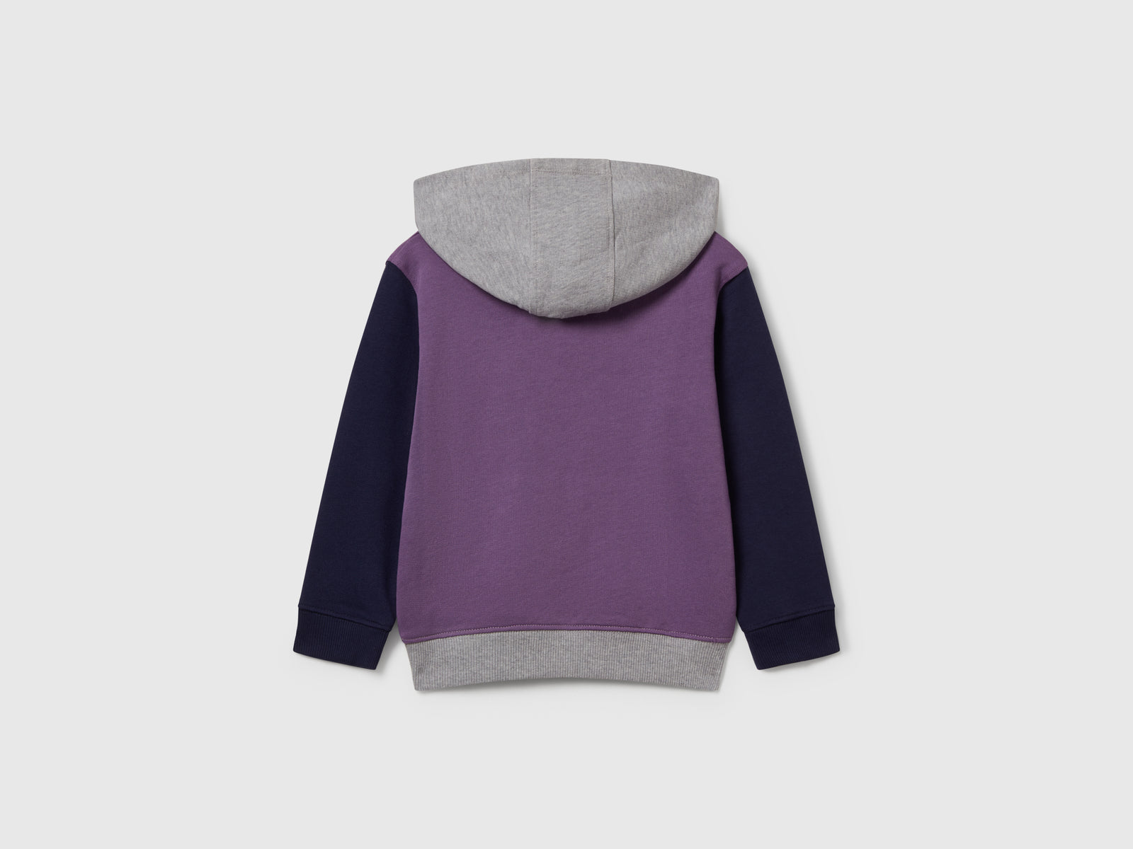 Felpa con tasca e cappuccio da bimbo lavanda 2 | Benetton Outlet