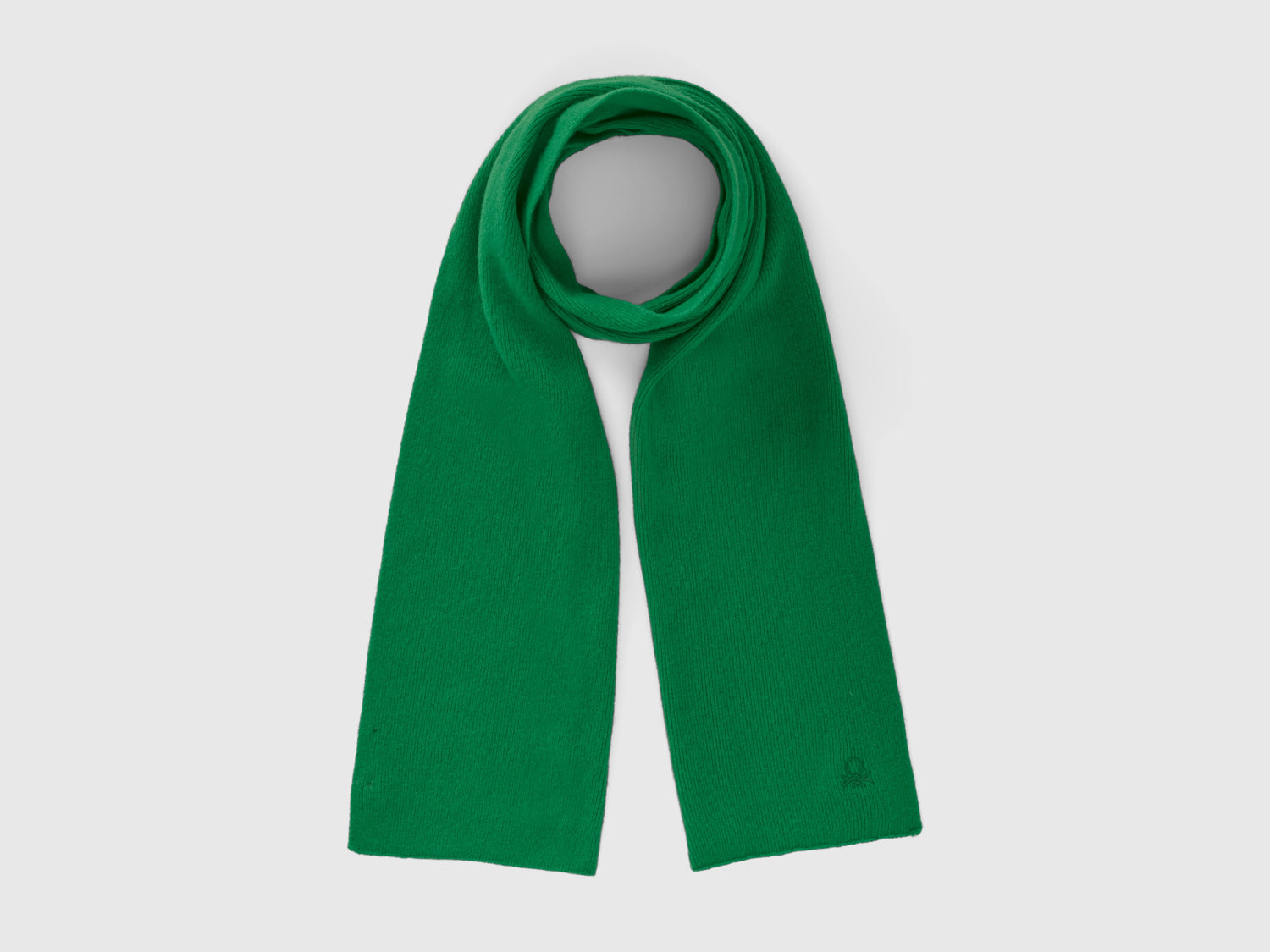 Sciarpa in misto lana da bambino verde | Benetton Outlet