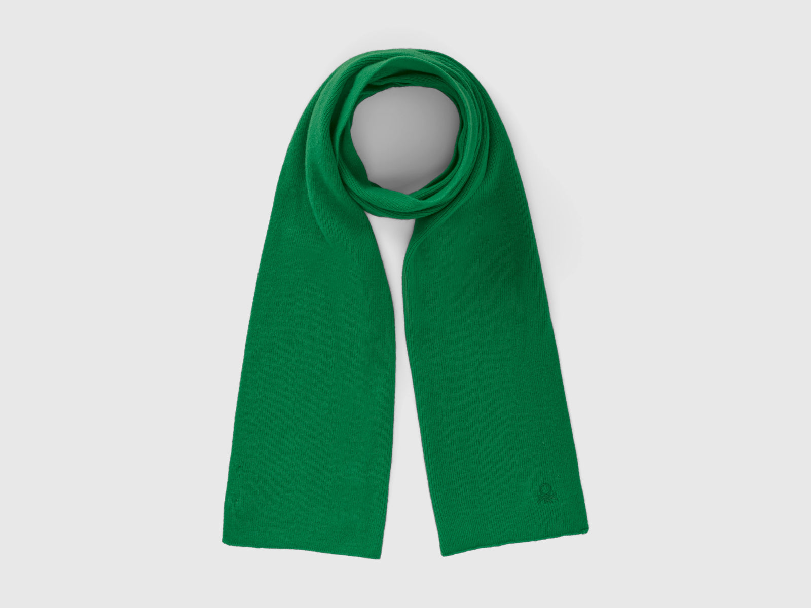 Sciarpa in misto lana da bambino verde | Benetton Outlet