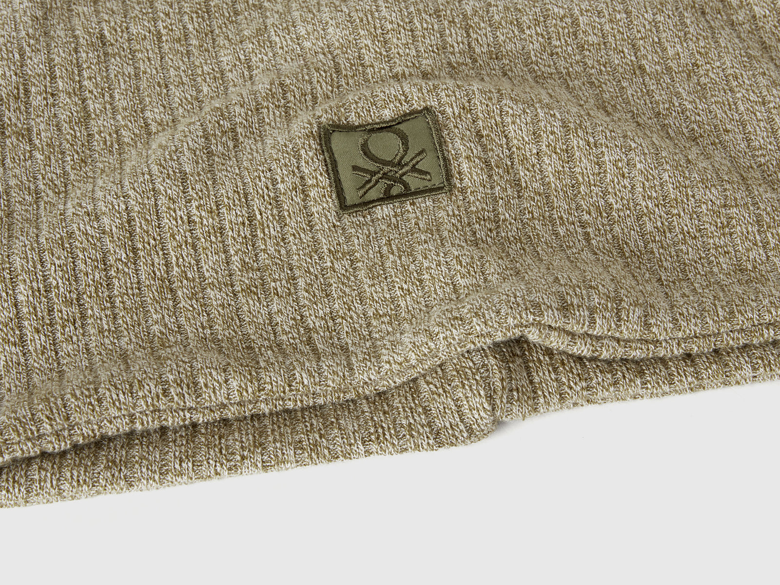Scaldacollo in misto viscosa stretch da bambino verde militare 3 | Benetton Outlet