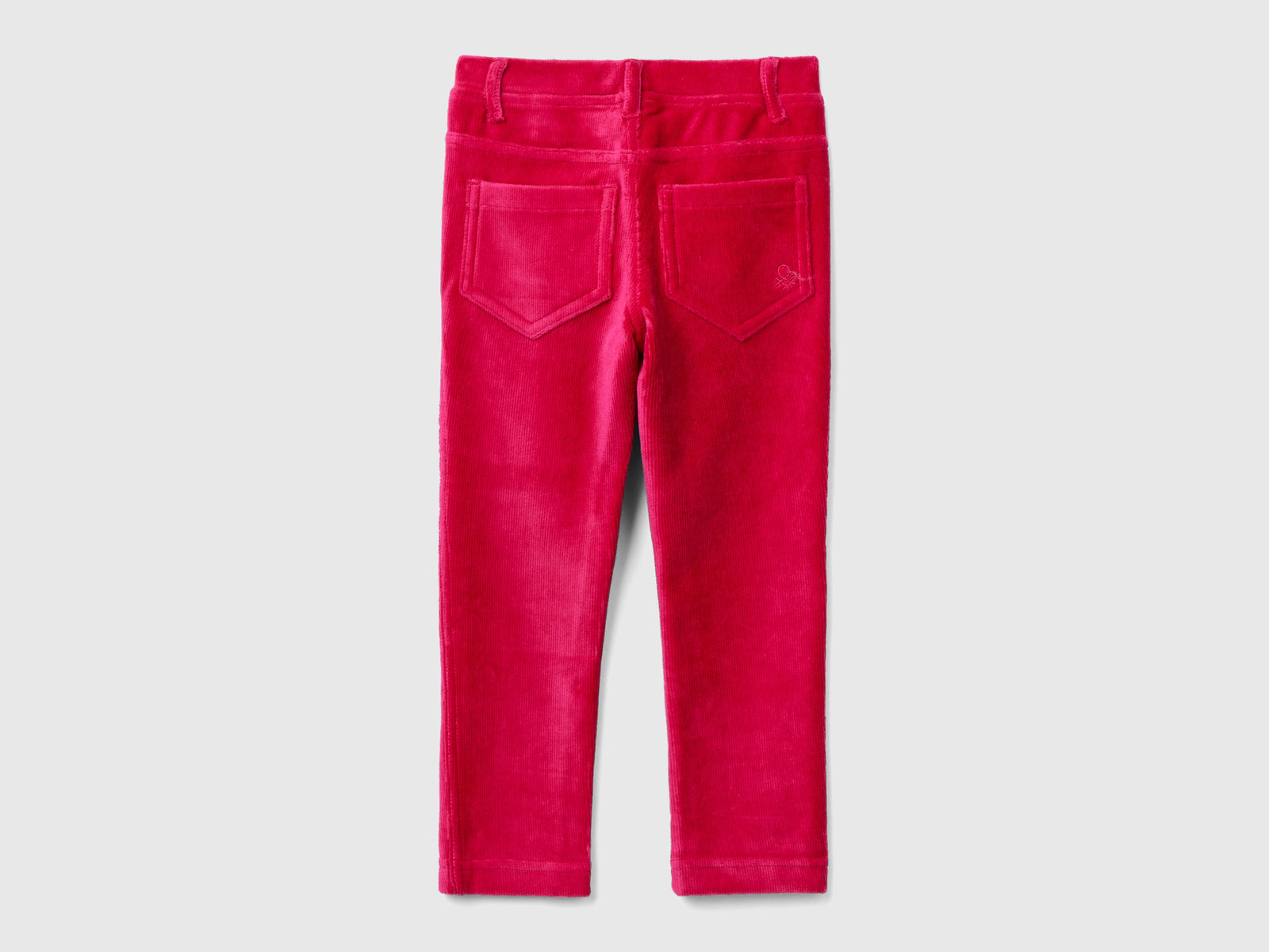 Pantaloni in ciniglia a costine da bimba ciclamino 2 | Benetton Outlet