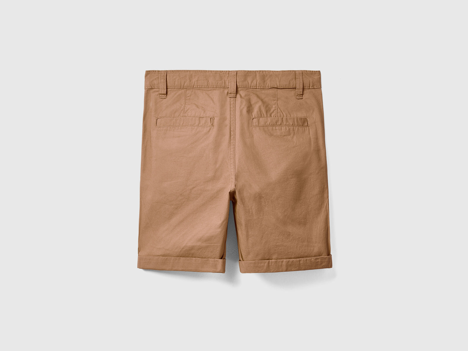 Bermuda in puro cotone da bambino cammello 2 | Benetton Outlet