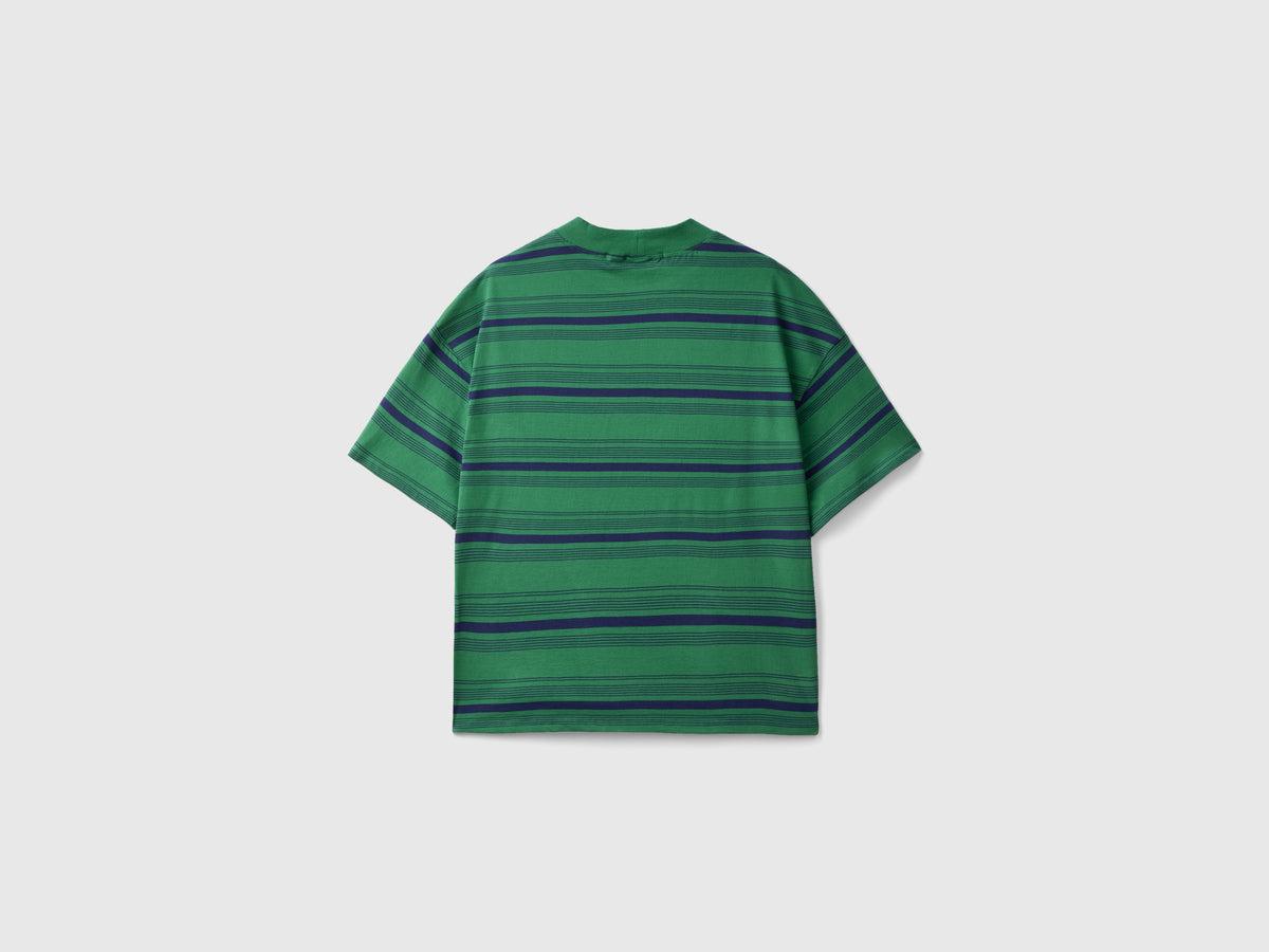 T-shirt lupetto a righe