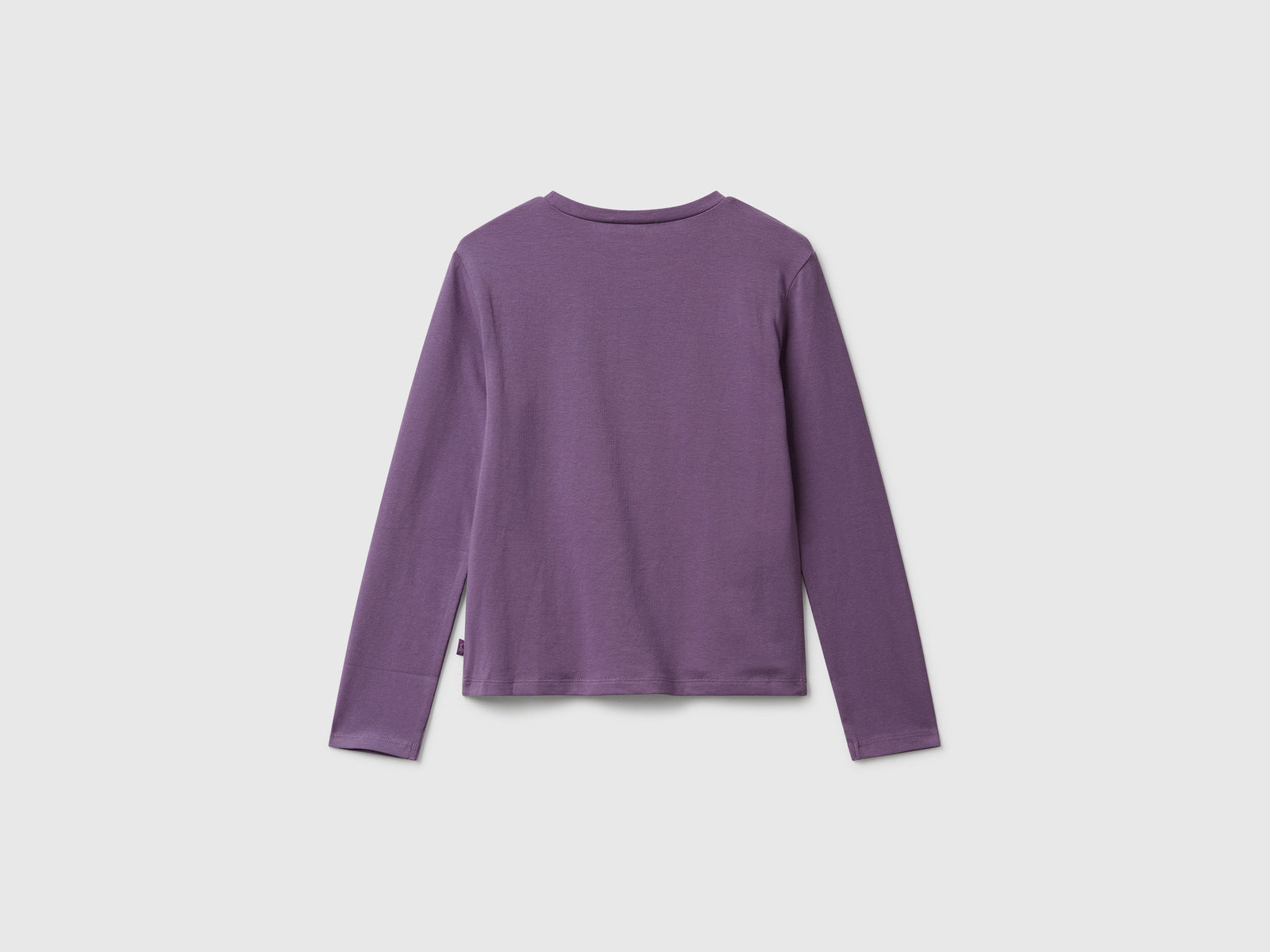 T-shirt con farfalle cut out da bambina viola 2 | Benetton Outlet