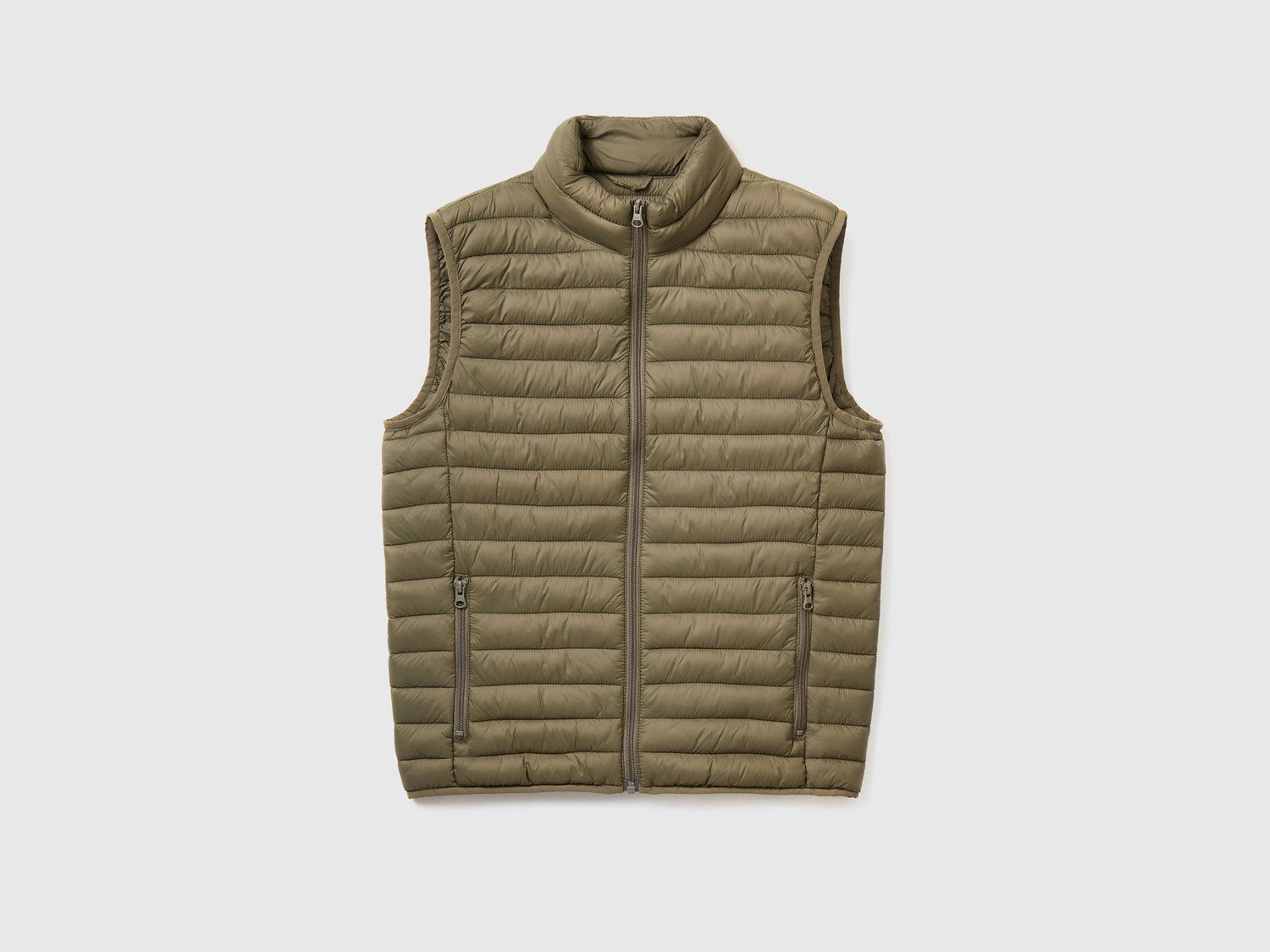 Smanicato imbottito con ovatta da uomo verde militare | Benetton Outlet