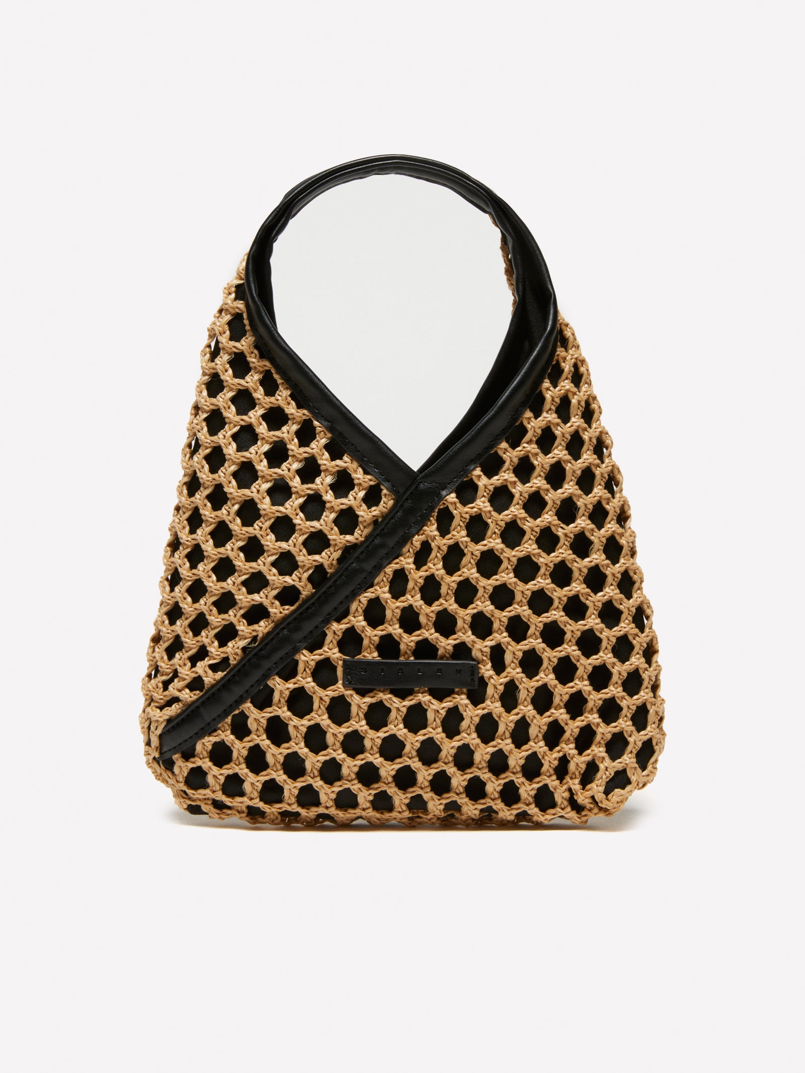 Borsa effetto crochet da donna beige | Sisley Outlet