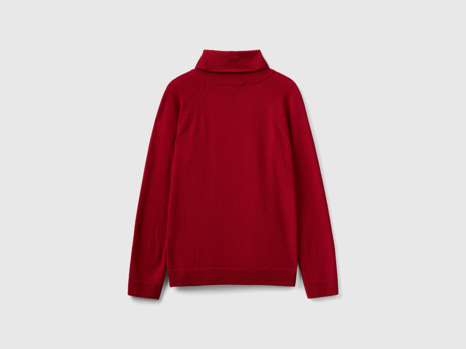 Dolcevita in misto lana e cashmere da donna rosso mattone 2 | Benetton Outlet
