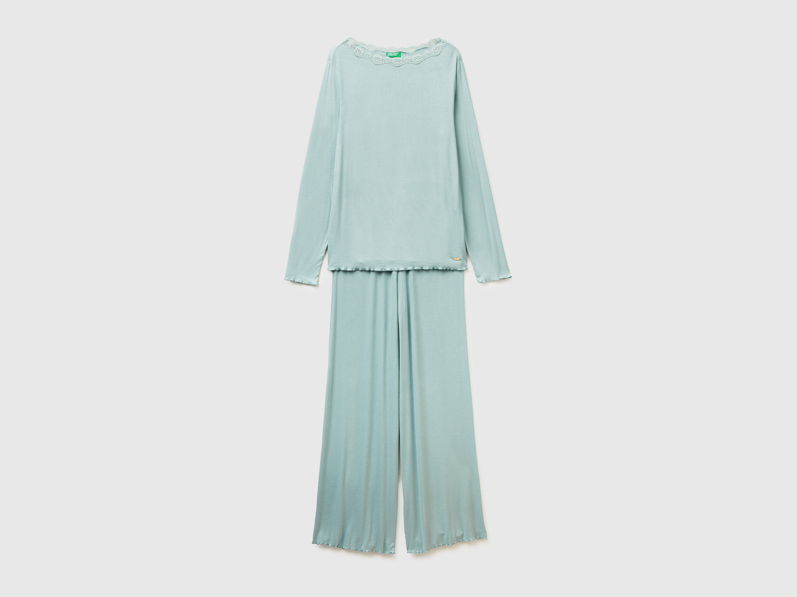 Pigiama in Modal da donna verde acqua | Benetton Outlet