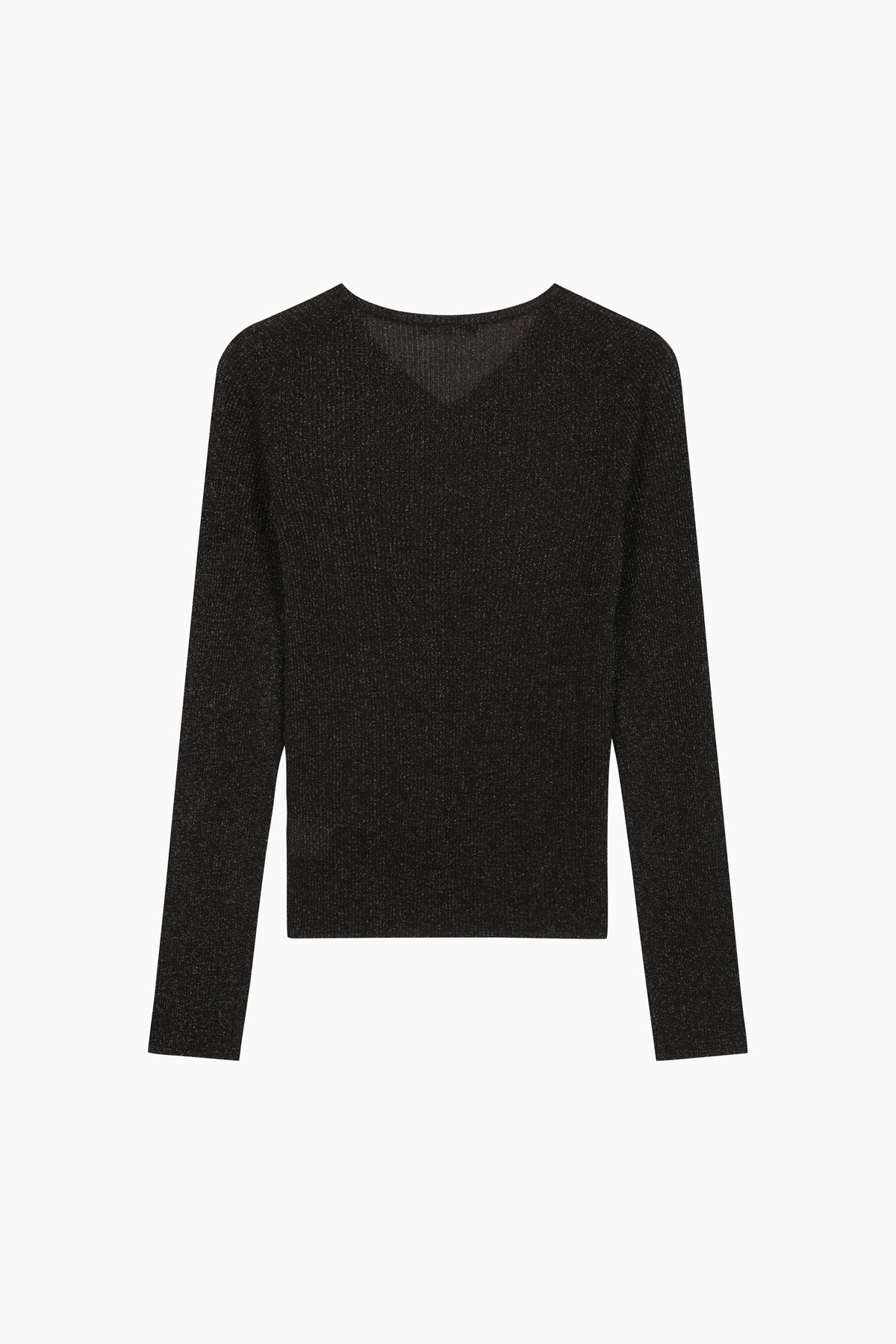 Maglia slim fit a costine