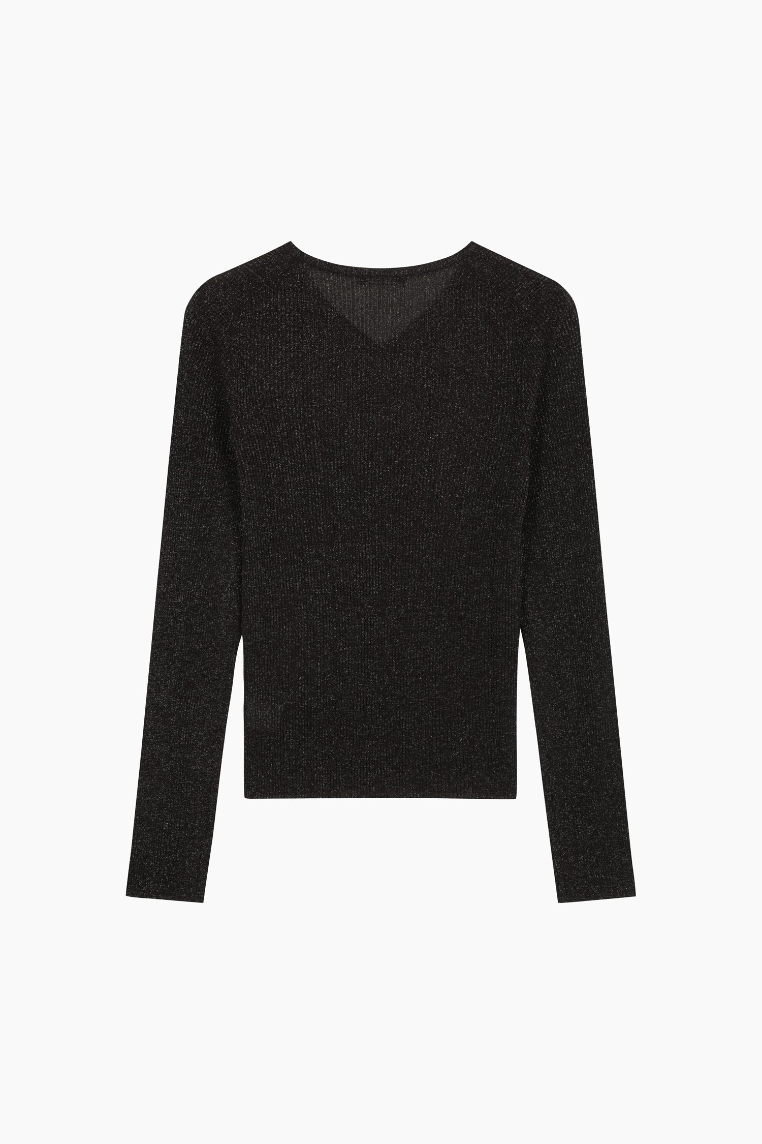 Maglia slim fit a costine da donna nero 2 | Sisley Outlet