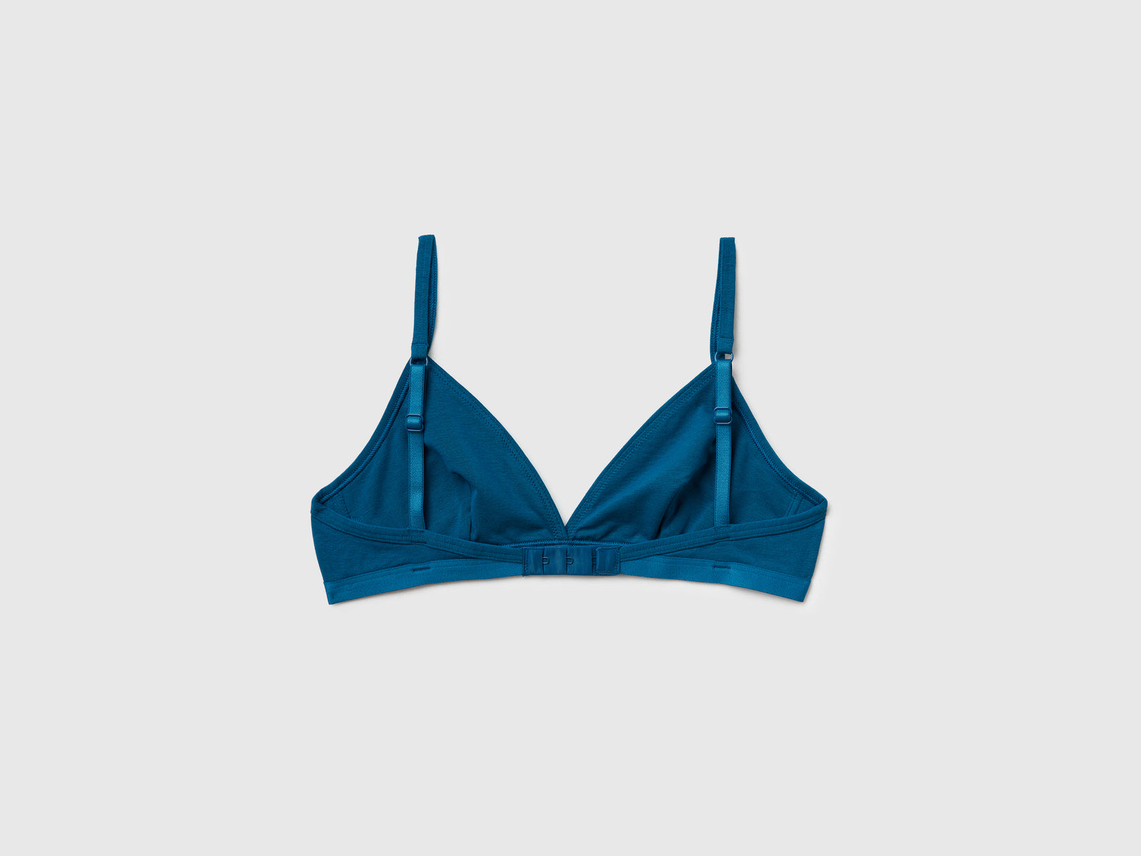 Reggiseno a triangolo super stretch da donna verde ottanio 2 | Benetton Outlet