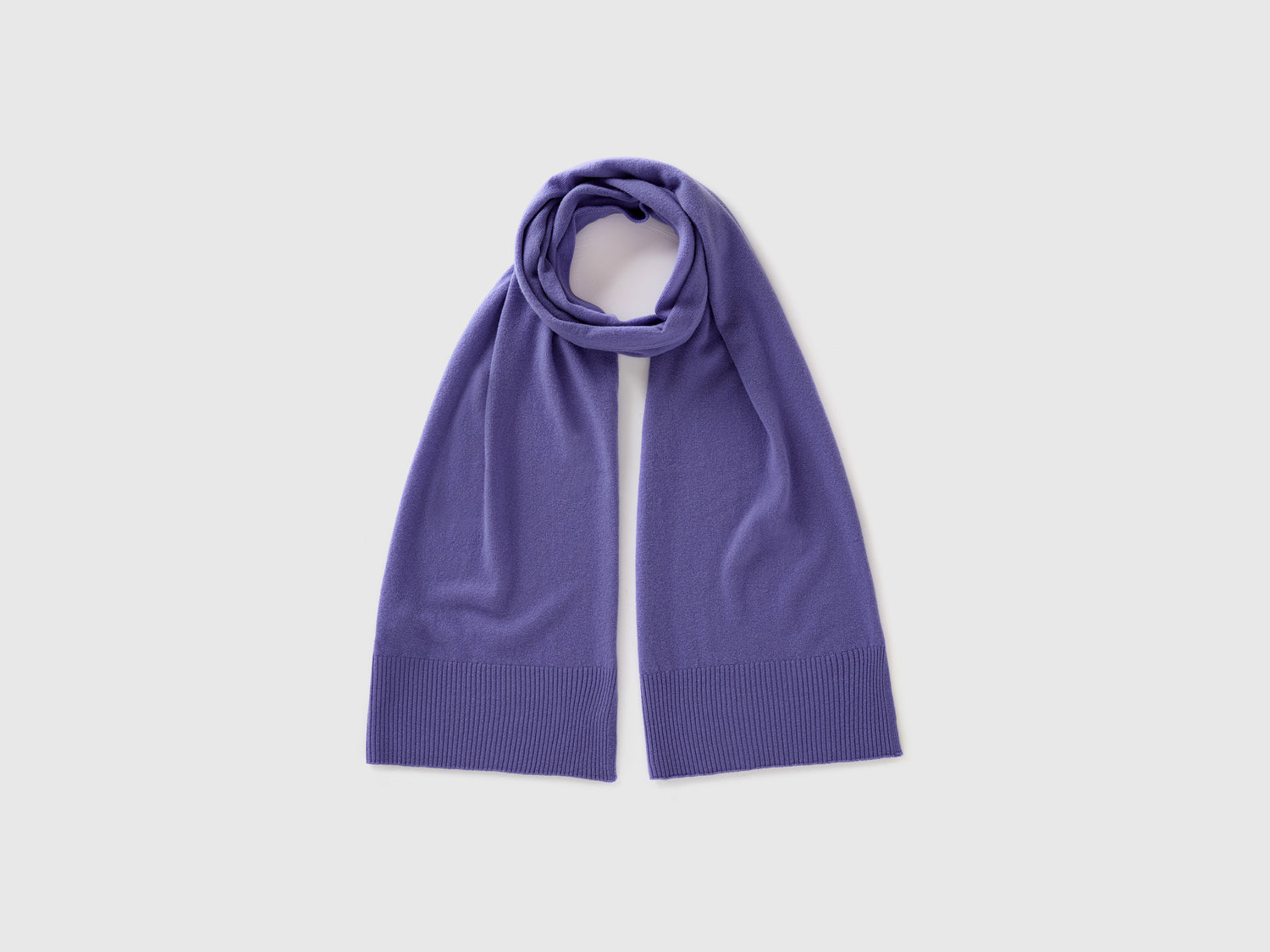 Sciarpa in pura lana Merino da donna viola | Benetton Outlet