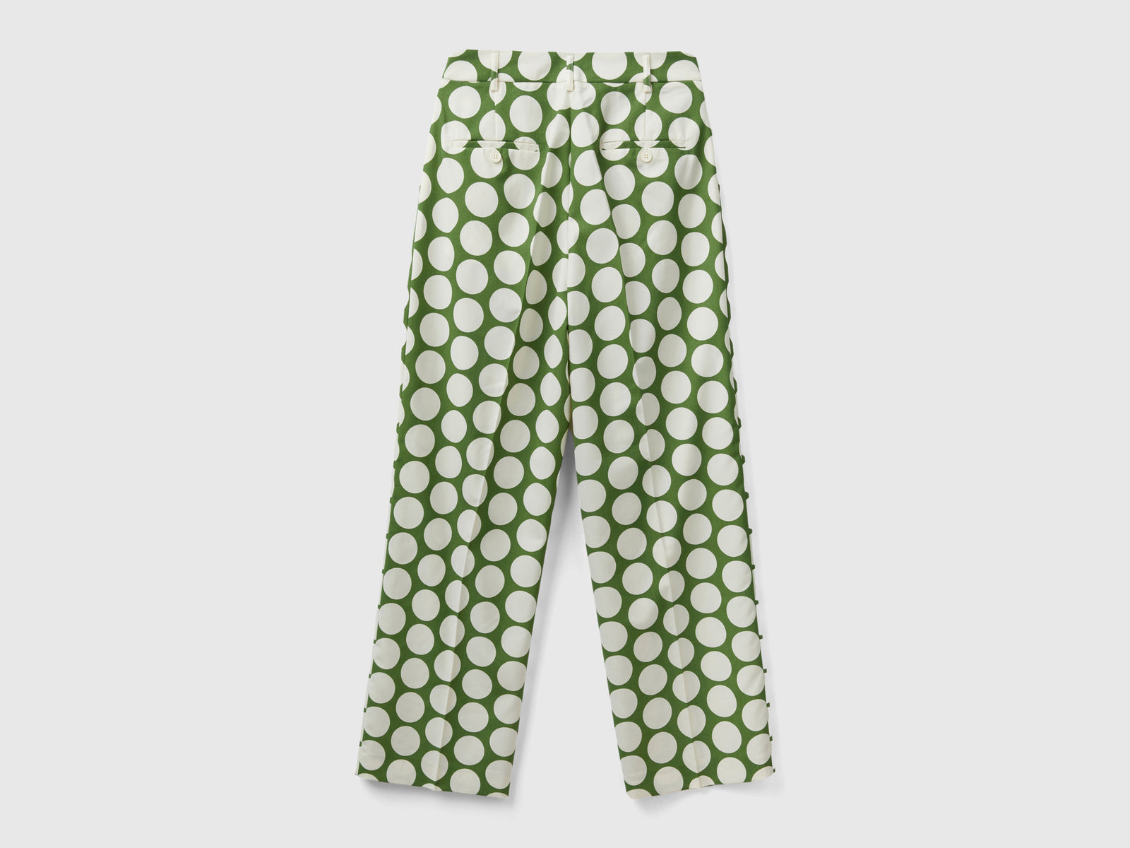 Pantaloni a pois da donna verde 2 | Benetton Outlet
