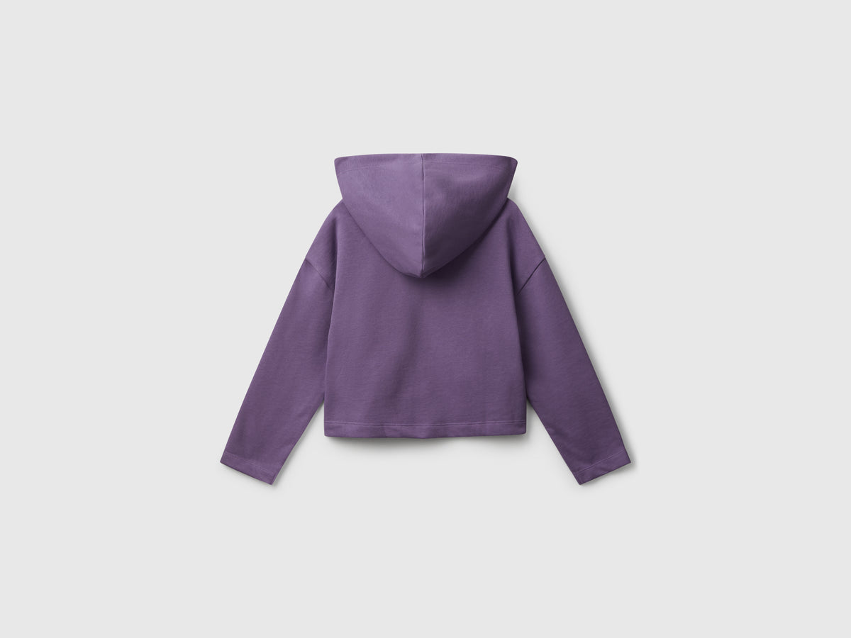 Felpa con zip e cappuccio