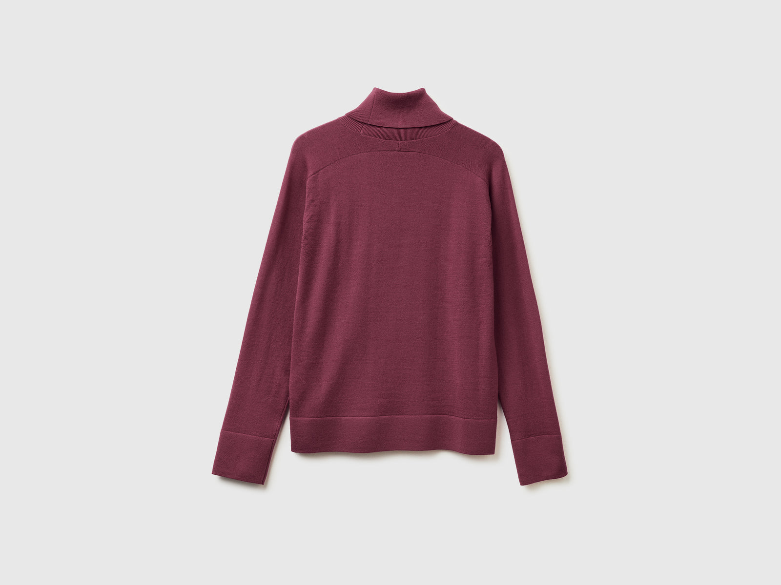 Dolcevita in pura lana Merino da donna prugna 2 | Benetton Outlet
