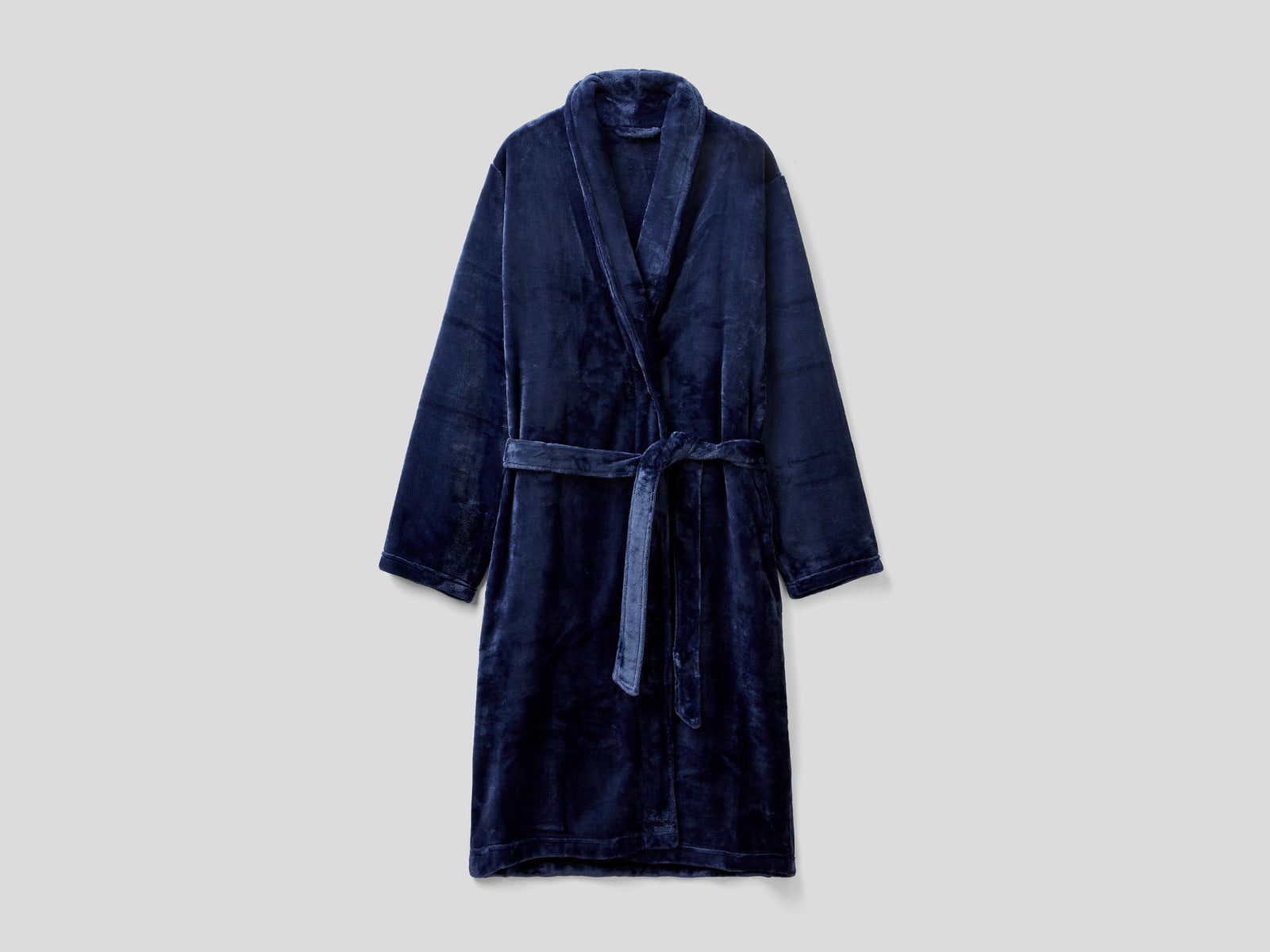 Vestaglia in pelliccia sintetica da uomo blu scuro | Benetton Outlet