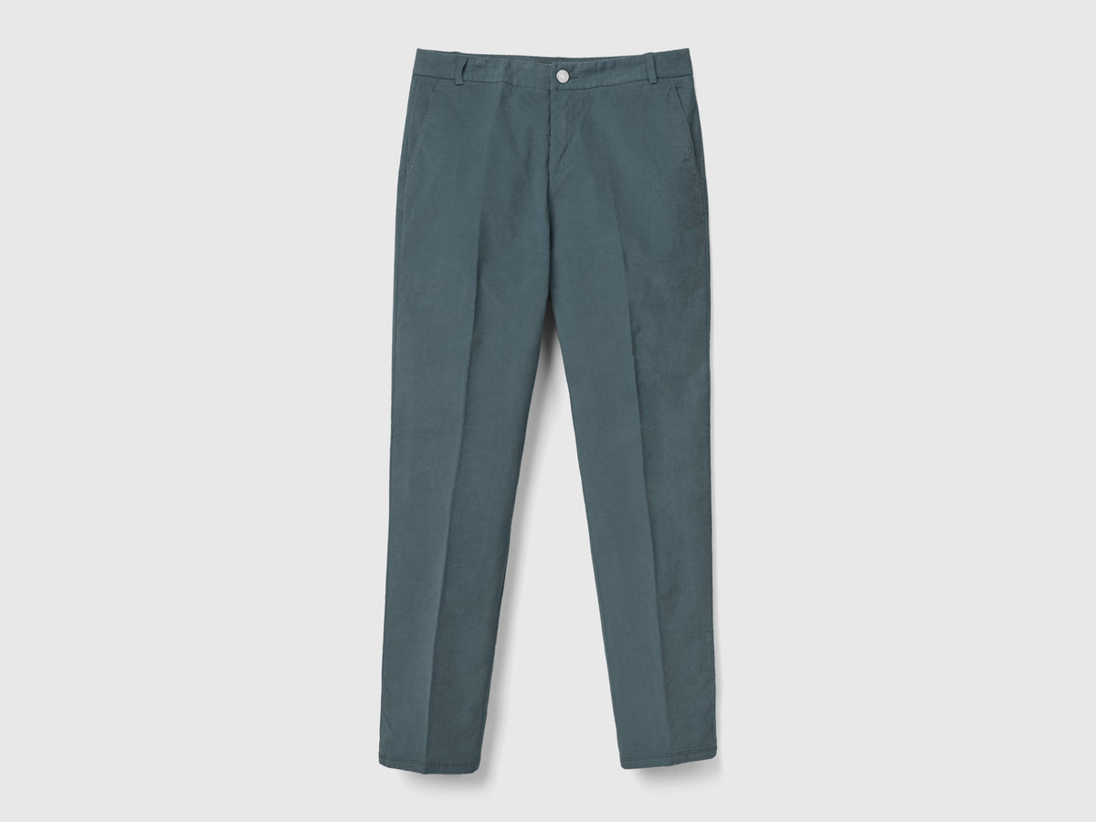 Chino in velluto elasticizzato