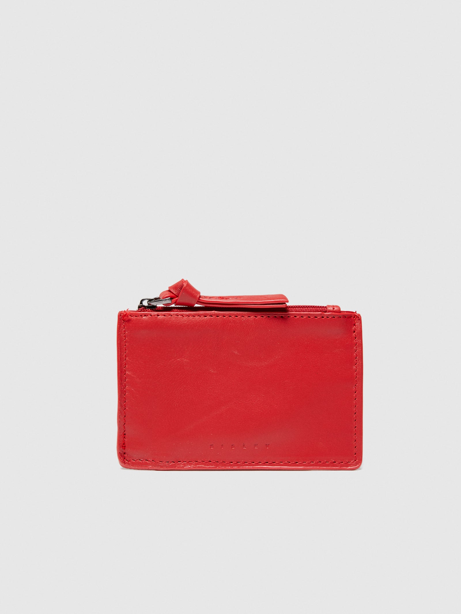 Portamonete in pelle da donna rosso | Sisley Outlet
