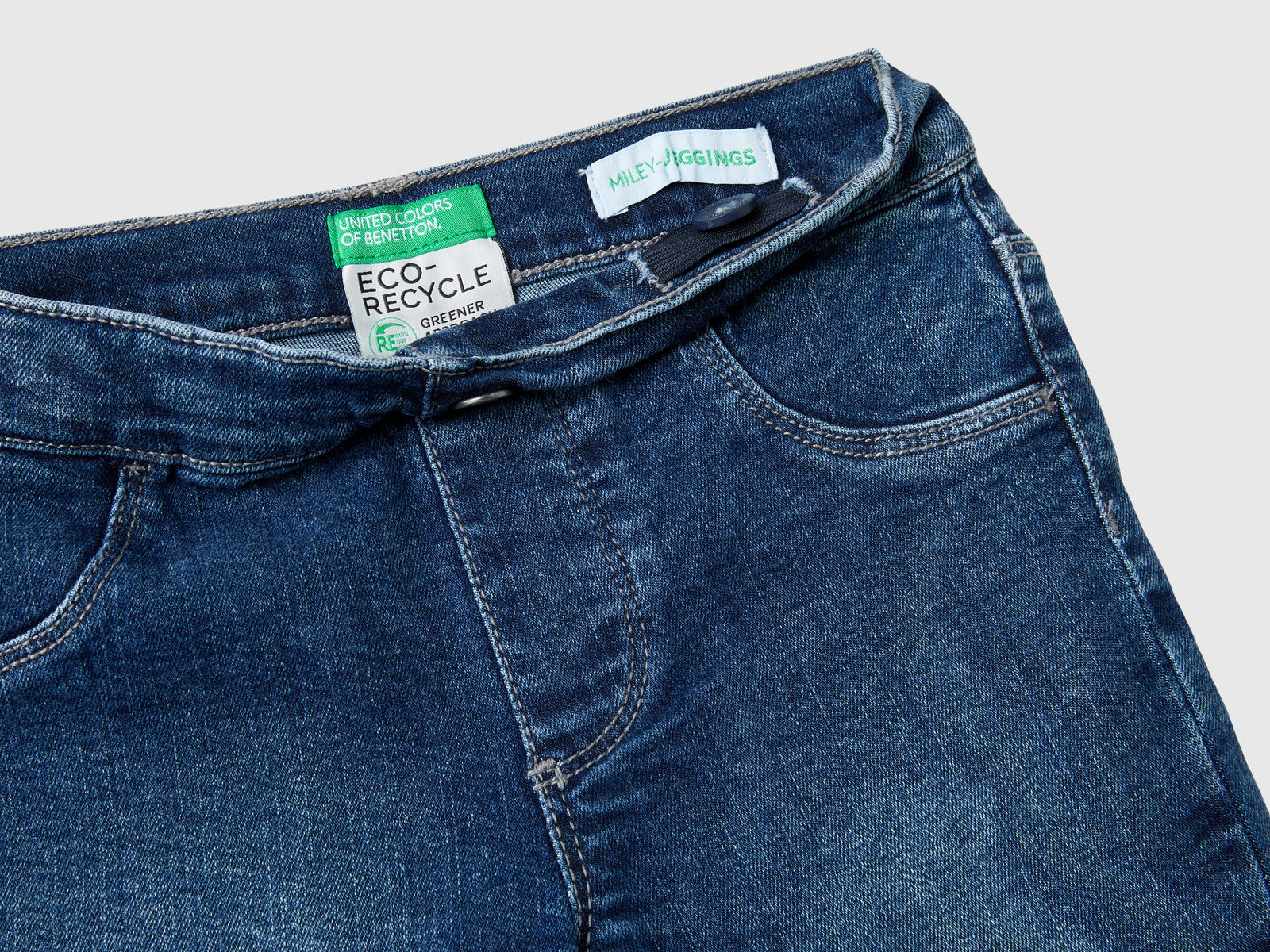 Jeggings in denim stretch da bimba blu 3 | Benetton Outlet