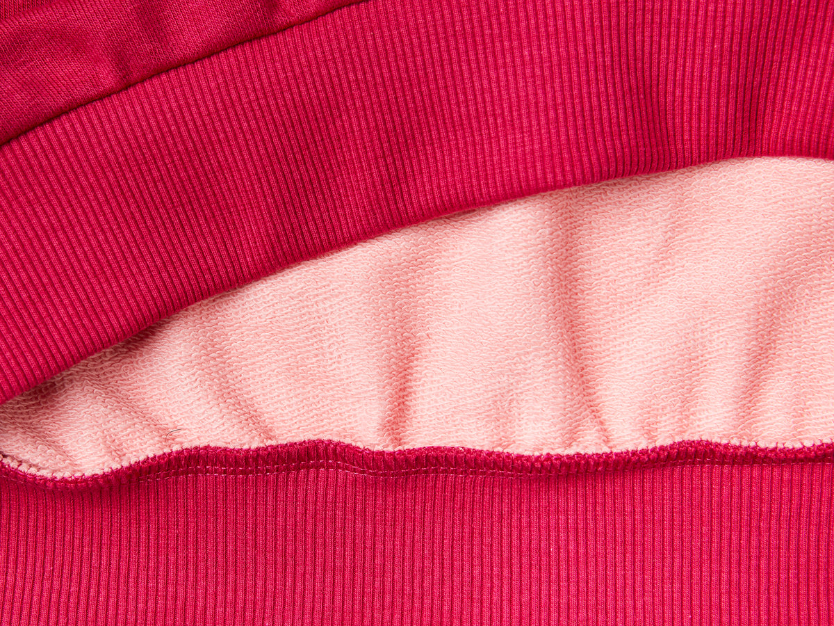 Felpa color block con stampa