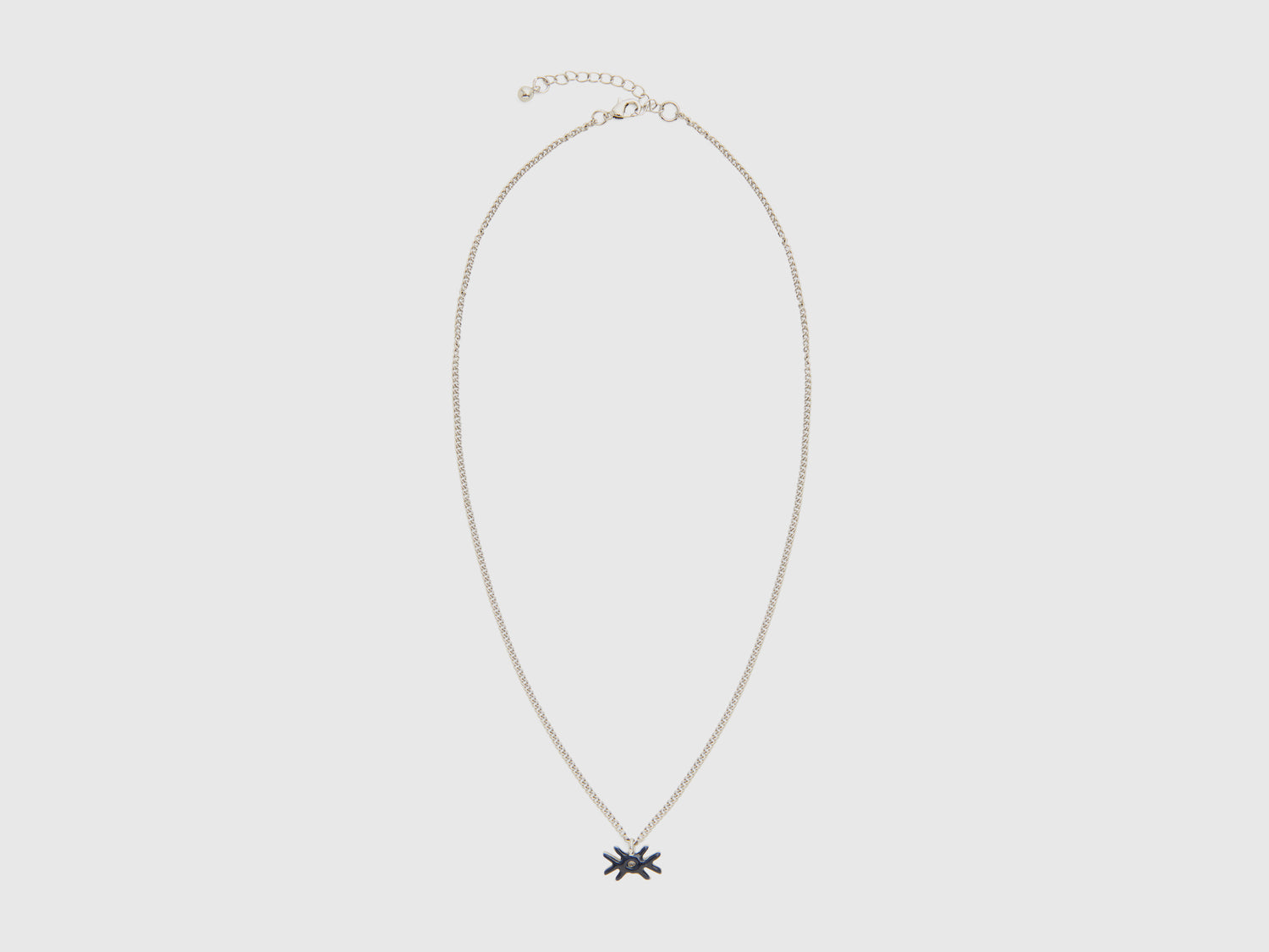 Collana con pendente logo da donna blu scuro | Benetton Outlet