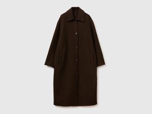 Cappotto lungo 100% lana