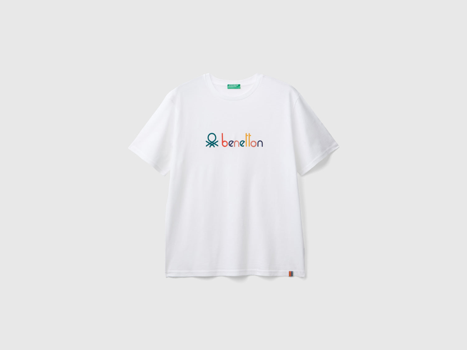 United Colors Of Benetton T-shirt 3MI6U109O Verde Oversize United Colors Of Benetton T-shirt 3MI6U109O Verde Oversize