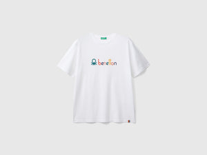 Maglietta relaxed fit in cotone bio