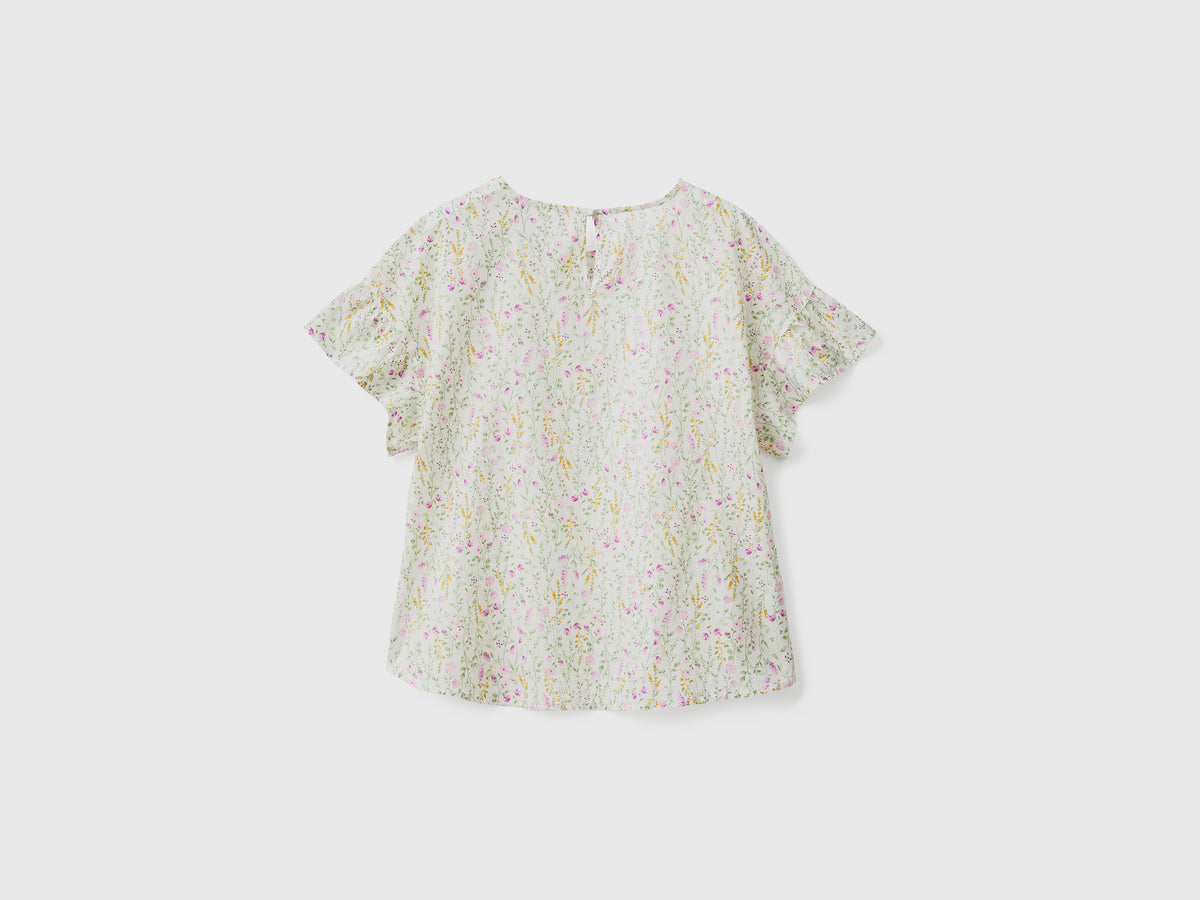 Pure cotton patterned blouse