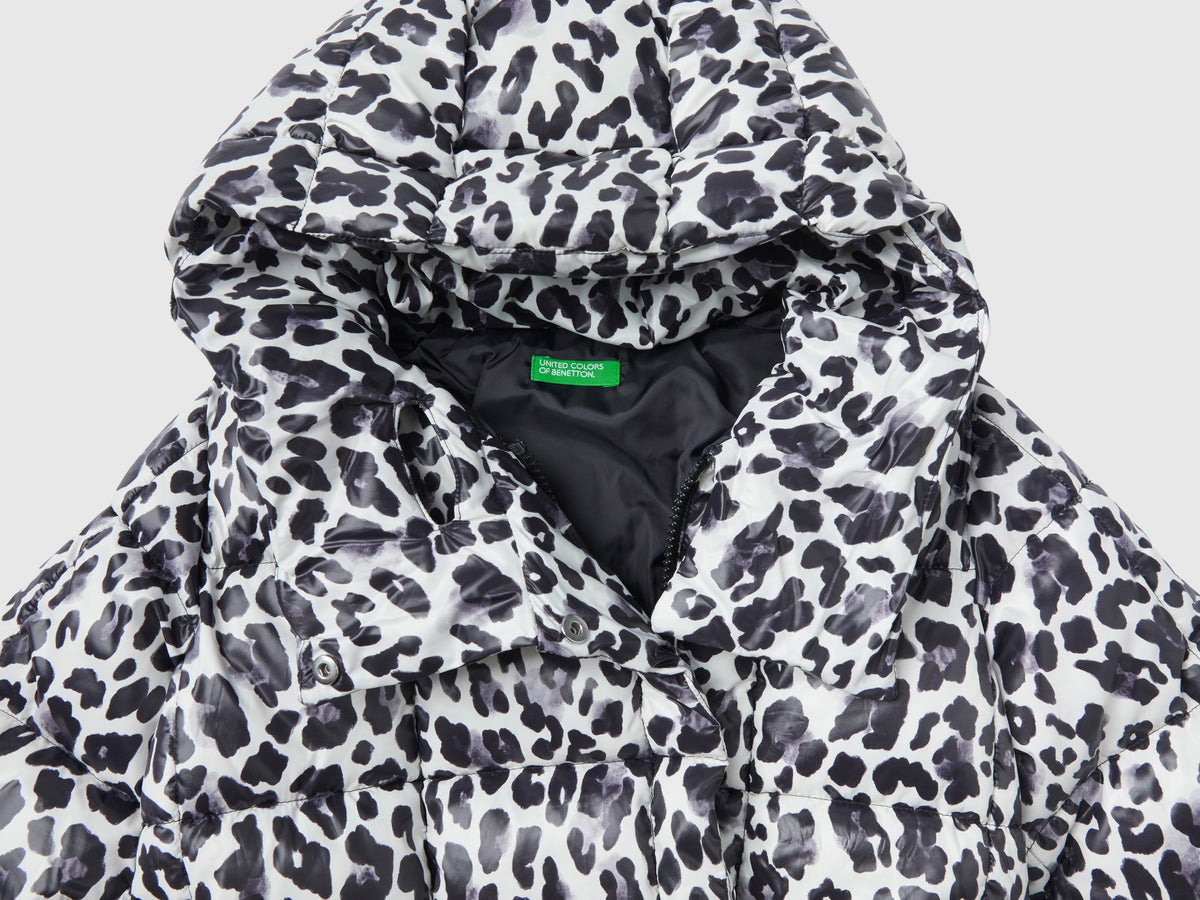 Giubbotto con stampa animalier