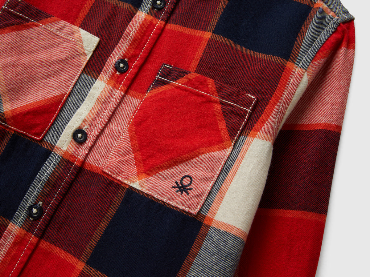 Camicia a quadri 100% cotone