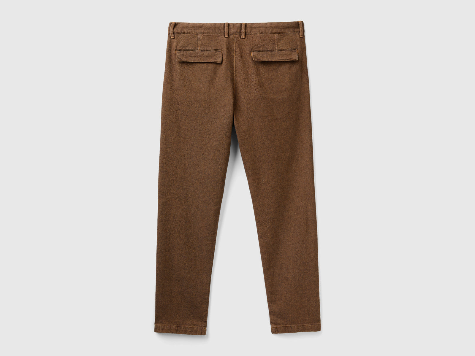 Chino fantasia slim fit da uomo marrone 2 | Benetton Outlet