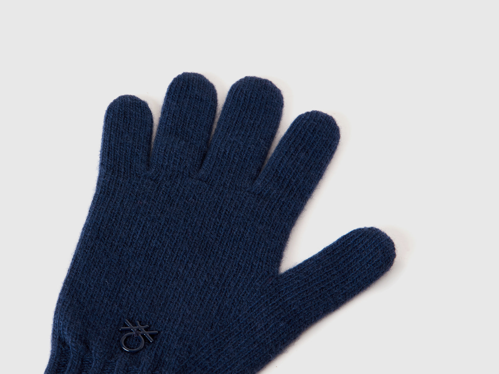 Guanti in misto lana da bambino blu scuro 2 | Benetton Outlet