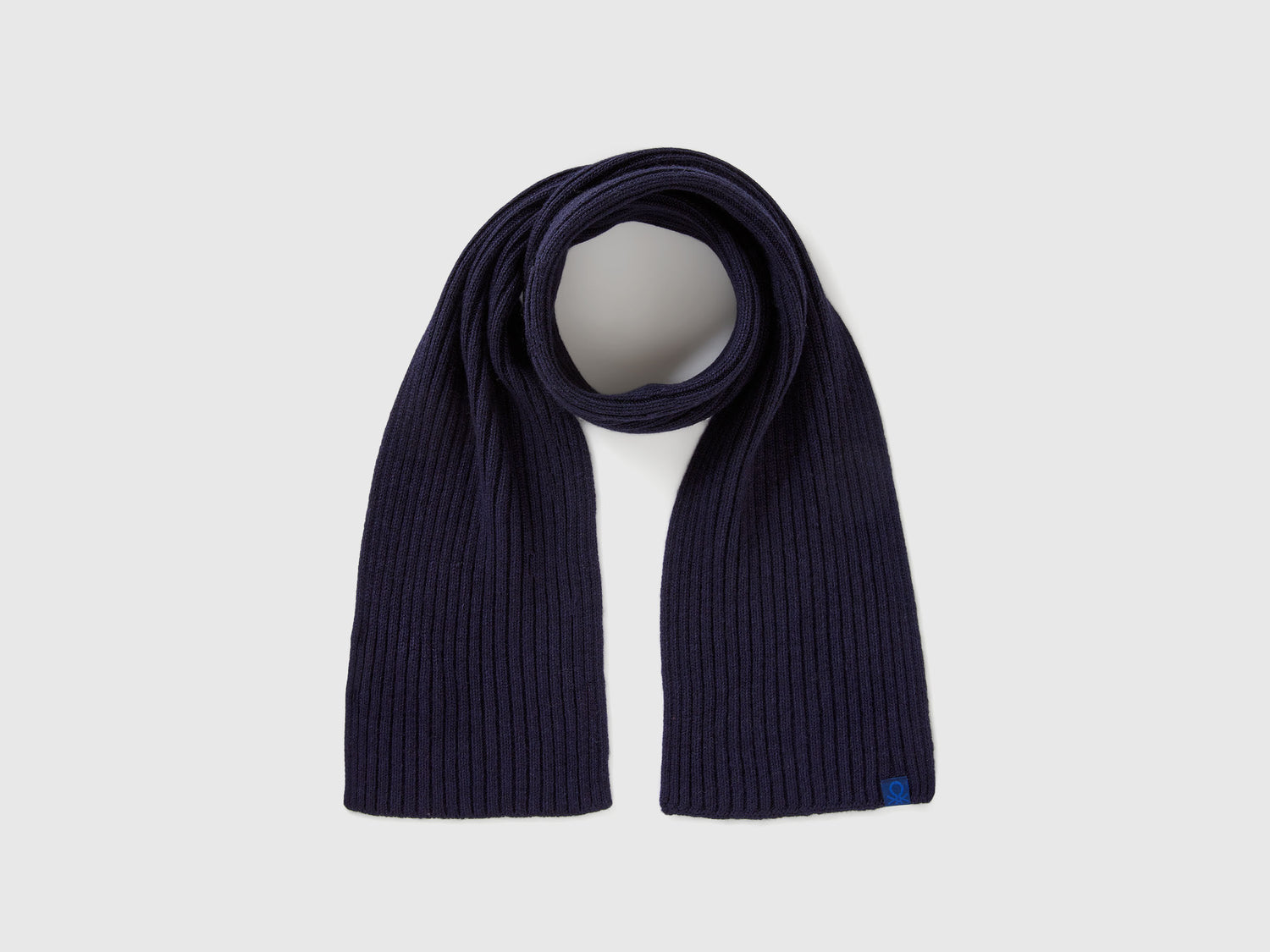 Sciarpa lavorata in misto lana da bimbo blu scuro | Benetton Outlet