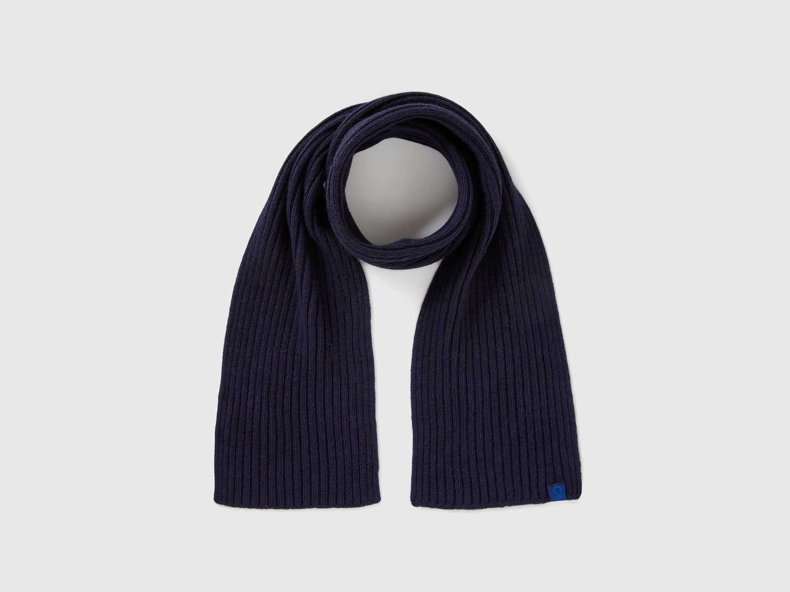 Sciarpa lavorata in misto lana da bimbo blu scuro | Benetton Outlet