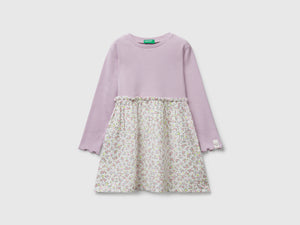 Vestito manica lunga con fiori