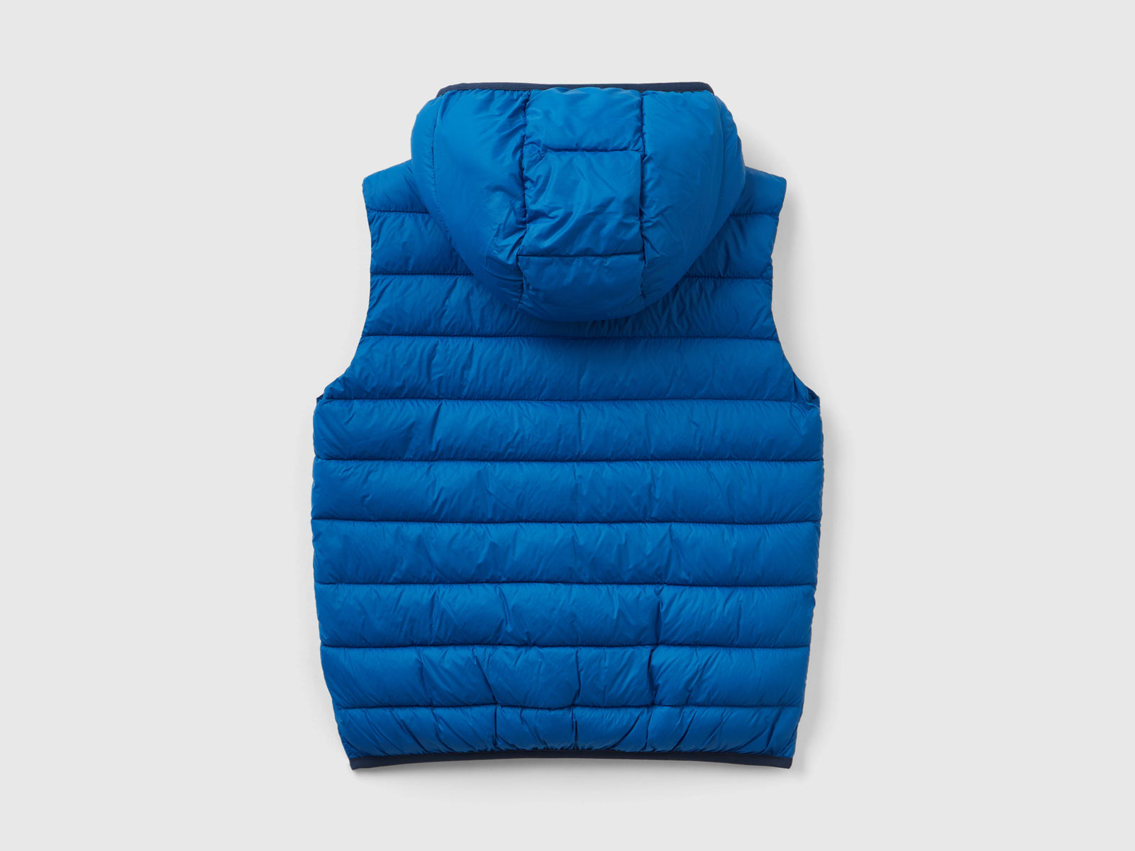 Gilet imbottito con cappuccio da bambino bluette 2 | Benetton Outlet