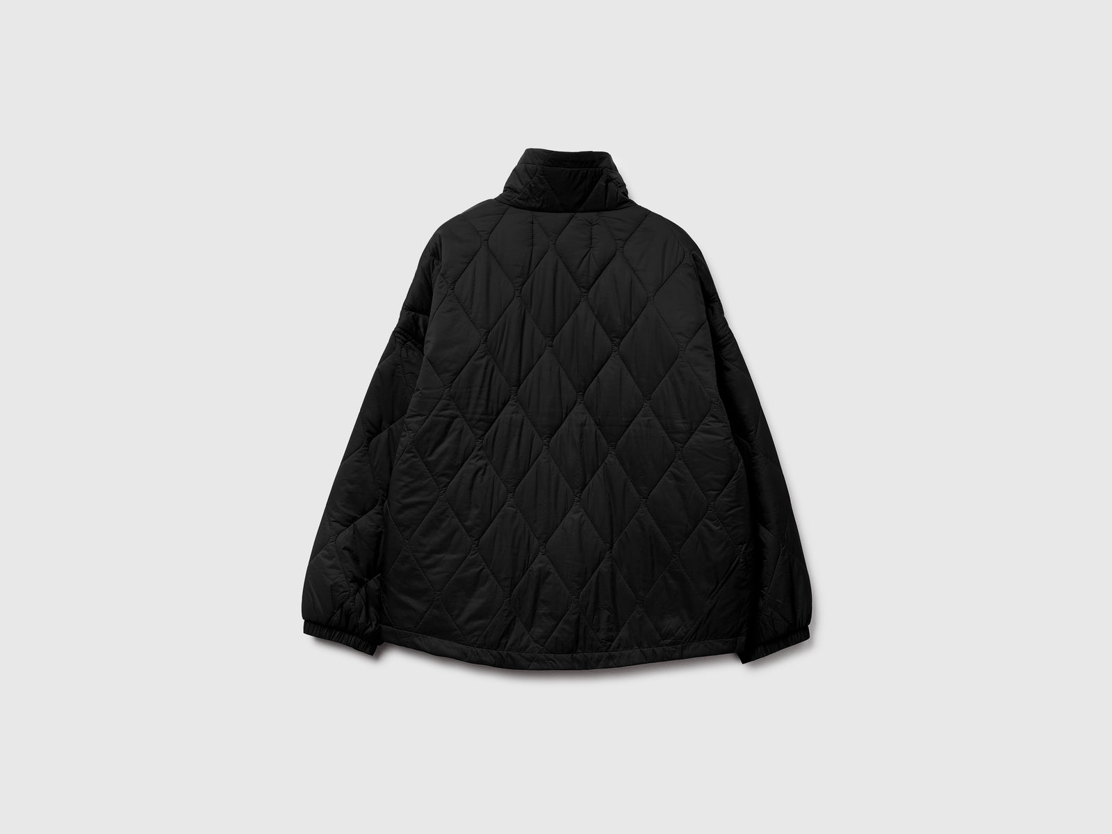 Giubbino trapuntato in nylon da donna nero 2 | Benetton Outlet