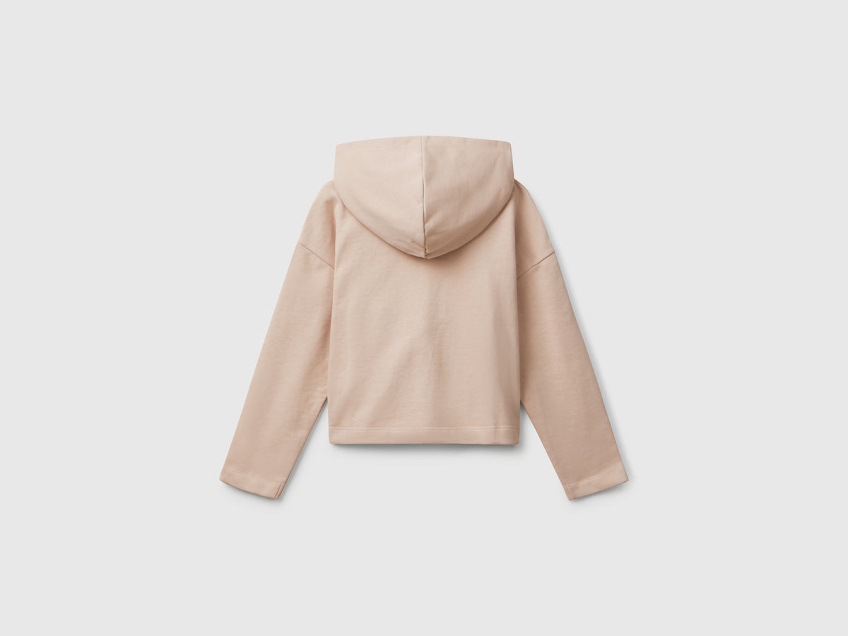 Felpa con zip e cappuccio