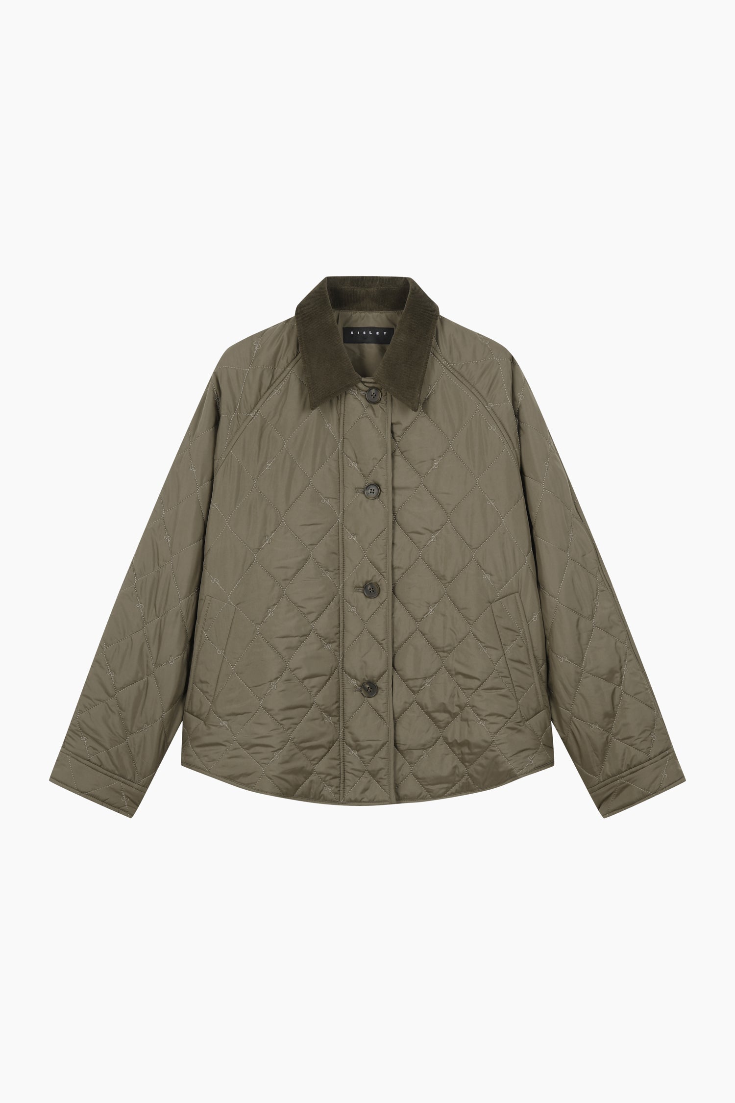 Giubbotto trapuntato da donna verde oliva | Sisley Outlet