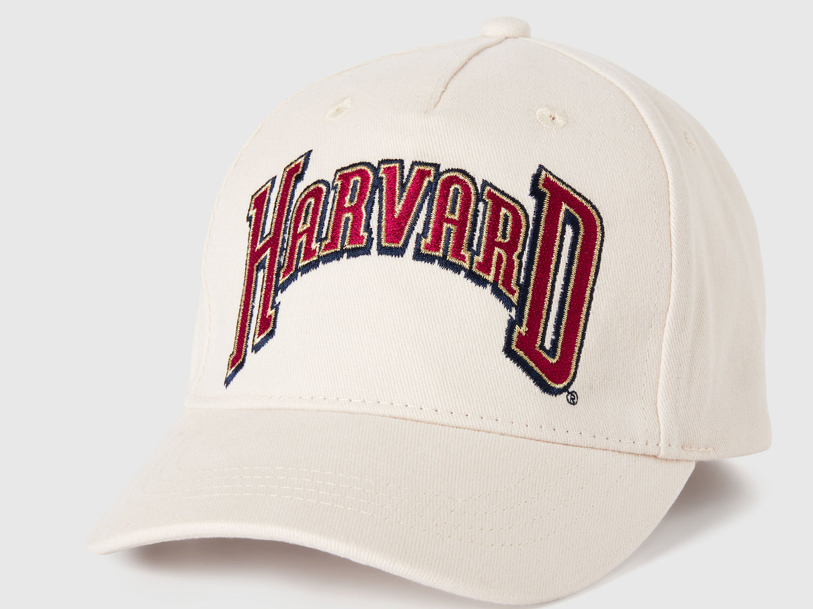 Berretto con ricamo ©Harvard University da bambino bianco panna 3 | Benetton Outlet