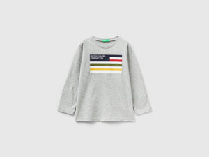 T-shirt manica lunga in cotone bio