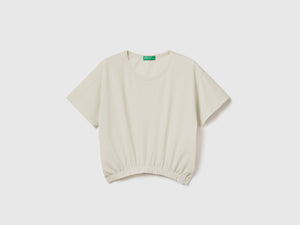 T-shirt stondata boxy fit con girocollo
