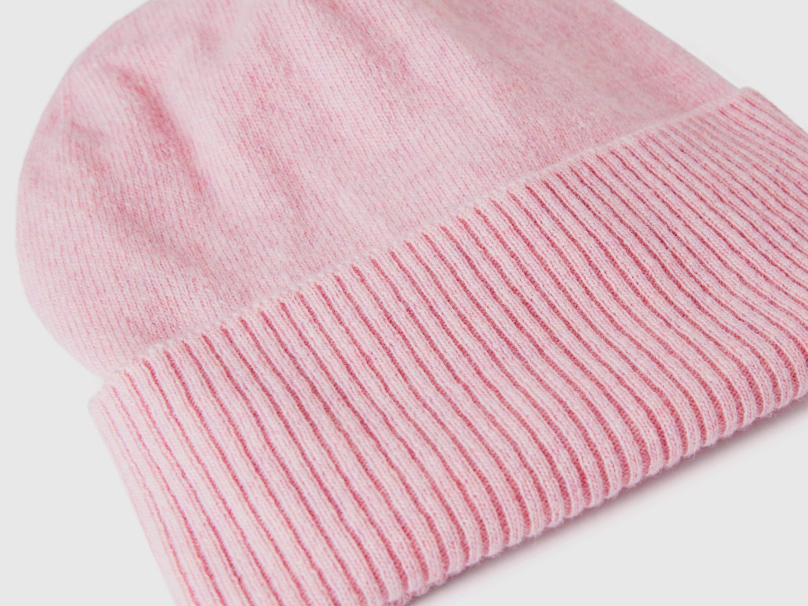 Cappello in pura lana Merino da donna rosa 3 | Benetton Outlet