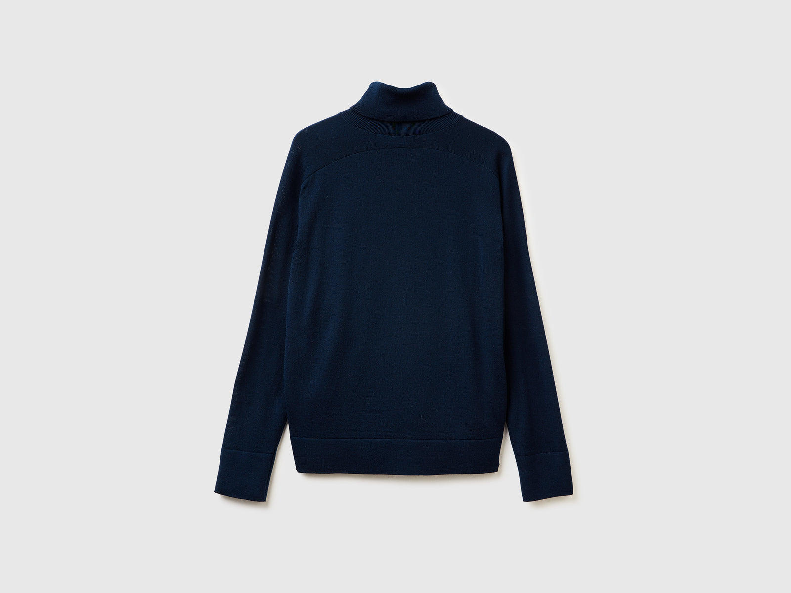 Dolcevita in pura lana Merino da donna blu scuro 2 | Benetton Outlet