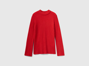 Maglia lupetto con spacchi
