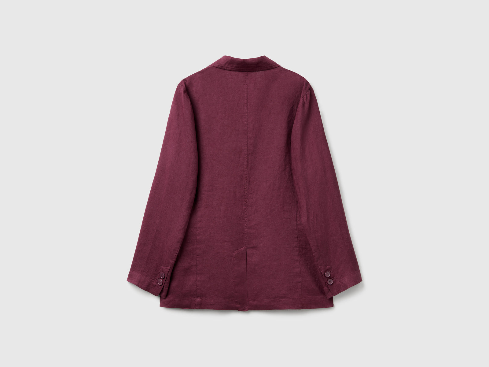 Blazer in puro lino da donna prugna 2 | Benetton Outlet